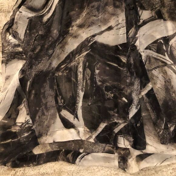 𝅺: : ROBERT RODRIGUEZ Sheer Short Sleeve Tunic or Dress Style Long Blouse : : - Picture 8 of 14